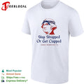 George Washington Stay Strapped or get Clapped 1776 shirt