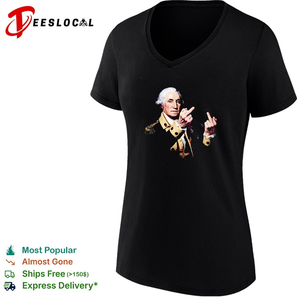 George Washington rude gesture funny shirt