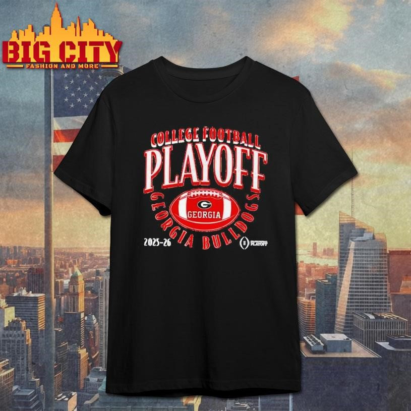 Georgia Bulldogs 2025-2026 College Football Playoff Curve Logo Shirt