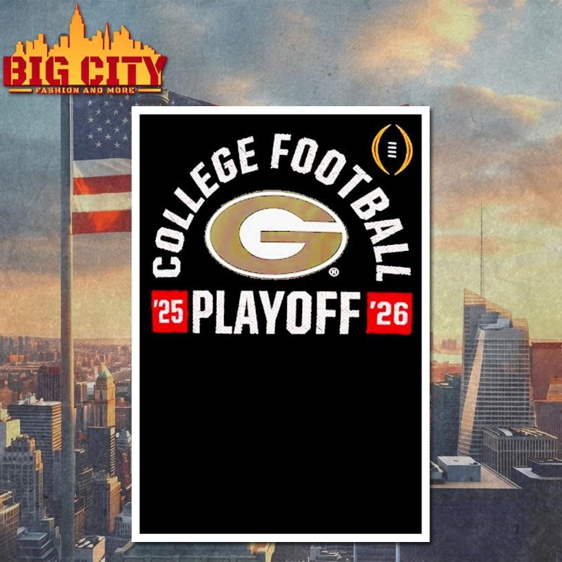 Georgia Bulldogs 2025-2026 College Football Playoff Touchdown Shirt