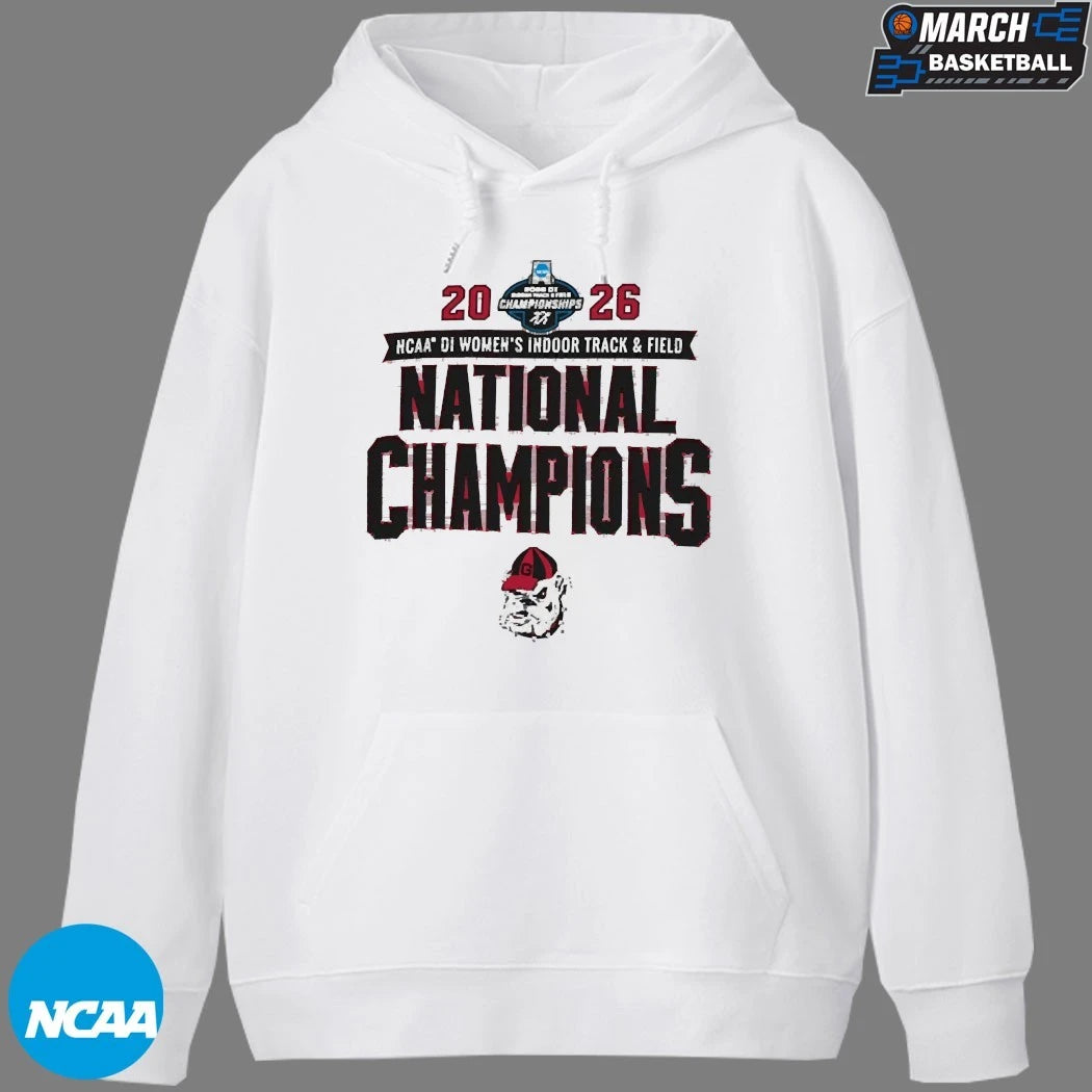 Georgia Bulldogs 2026 NCAA Women’s Indoor Track &amp; Field National Champions T-Shirts