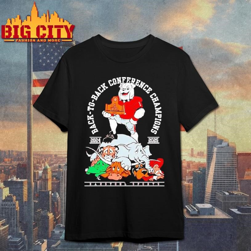 Georgia Bulldogs Back-to-back Conference Champions 2025 Shirt