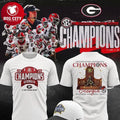 Georgia Bulldogs Champions Of SEC Football 2025 Two Sided Shirt