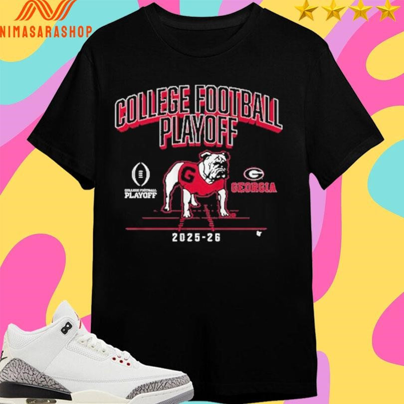 Georgia Bulldogs Football College Football Playoff 2025-2026 Mascot Shirts