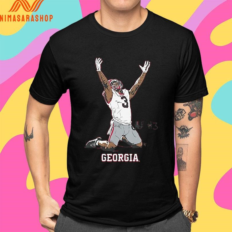 Georgia Bulldogs Football Nate Frazier End Zone Celebration Shirts