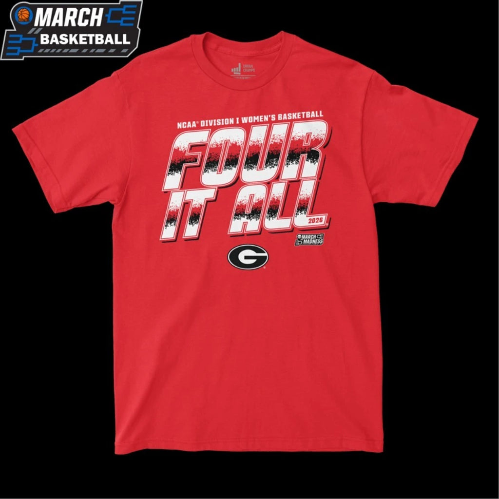 Georgia Bulldogs Four It All NCAA Women’s Basketball March Madness 2026 T-shirts