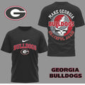 Georgia Bulldogs Make Georgia Grateful Again Steal Your Face Logo Two Sided T-Shirt