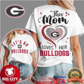 Georgia Bulldogs Official NCAA Mom Love 2025 Two Sided Shirt
