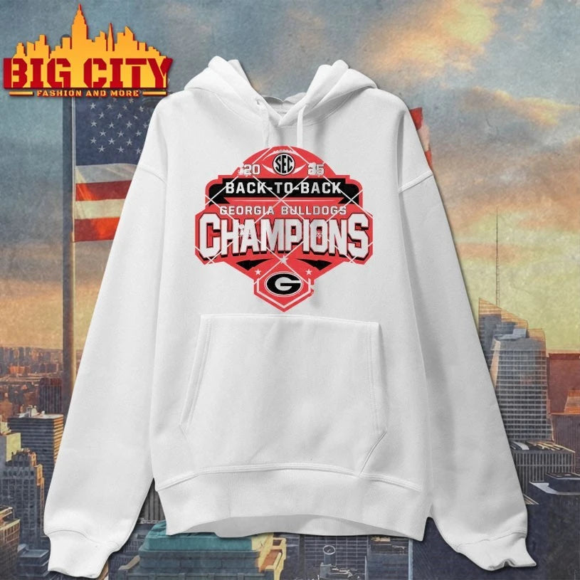 Georgia Bulldogs SEC Back To Back Championship 2025 Shirt