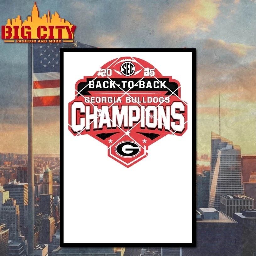 Georgia Bulldogs SEC Back To Back Championship 2025 Shirt