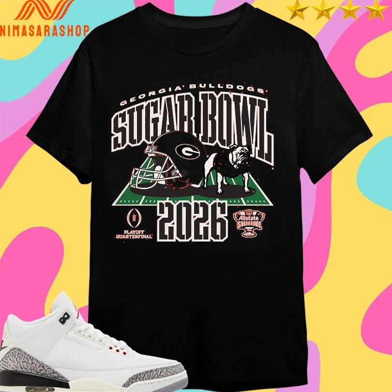 Georgia Bulldogs Sugar Bowl 2026 Playoff Quarterfinal Shirts