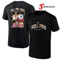 Georgia Bulldogs x fall for Jesus he never leaves mascot shirt