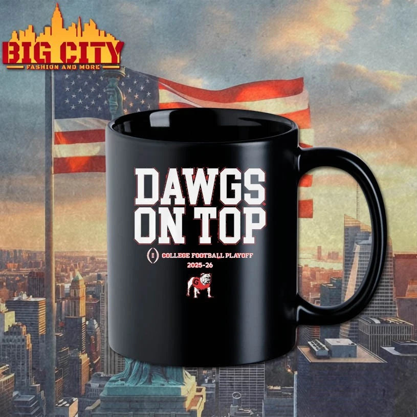 Georgia Football 2025 CFP Team Slogan Dawgs on top shirt