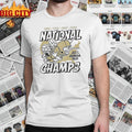 Georgia Tech Yellow Jackets Football National Champs 1917 1928 1952 1990 shirt