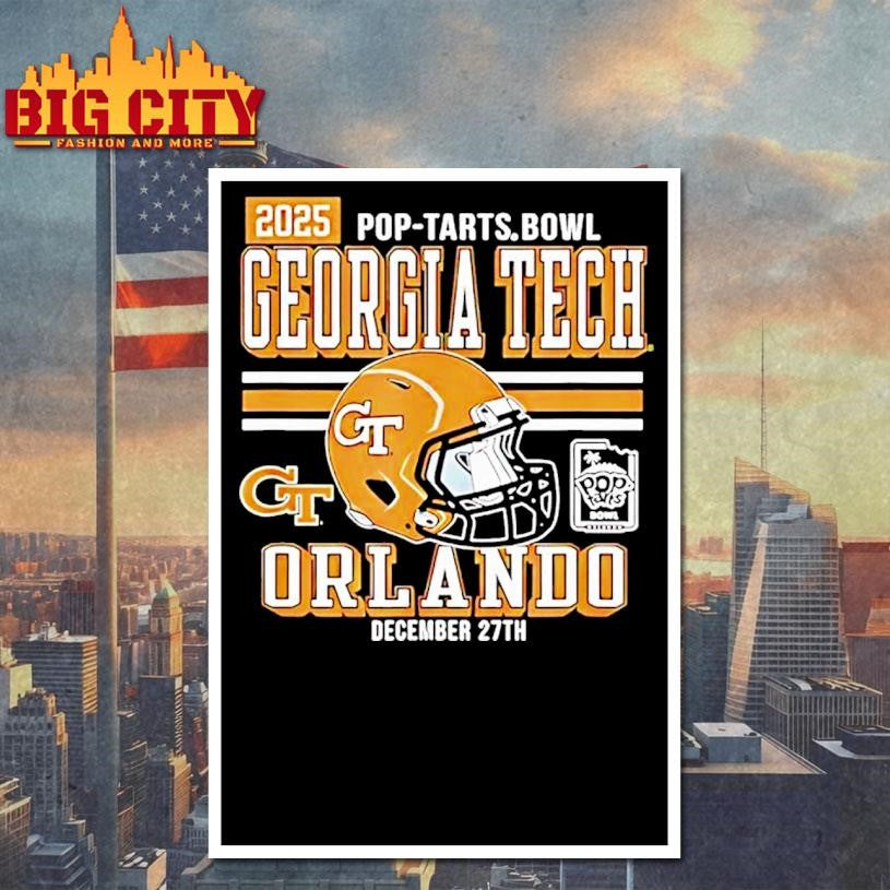 Georgia Tech Yellow Jackets Pop Tarts Bowl 2025 Shirt