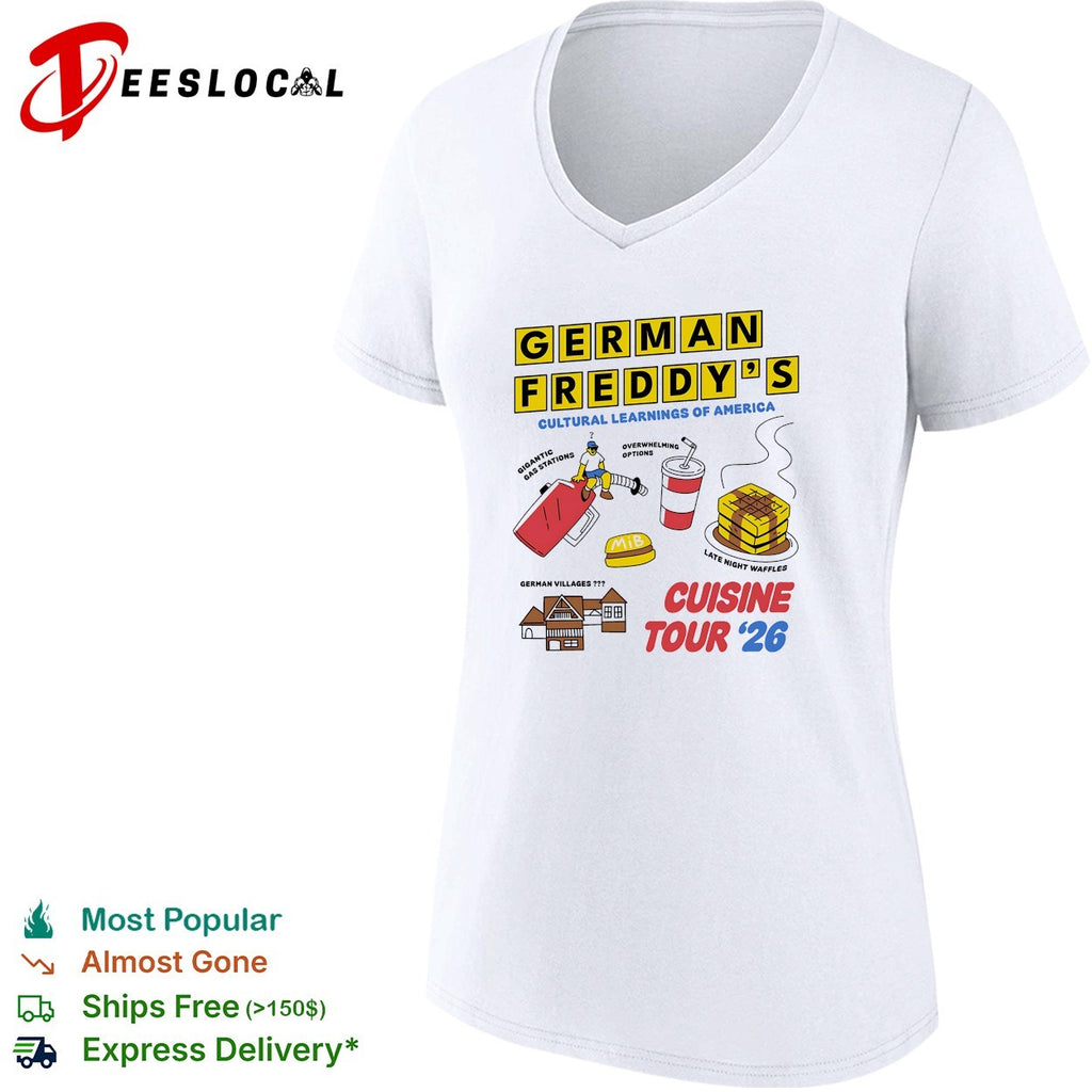German Freddy’s cultural learnings of America cuisine tour shirt