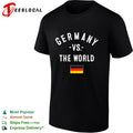 Germany vs The World FIFA World Cup 2026 having flag shirt