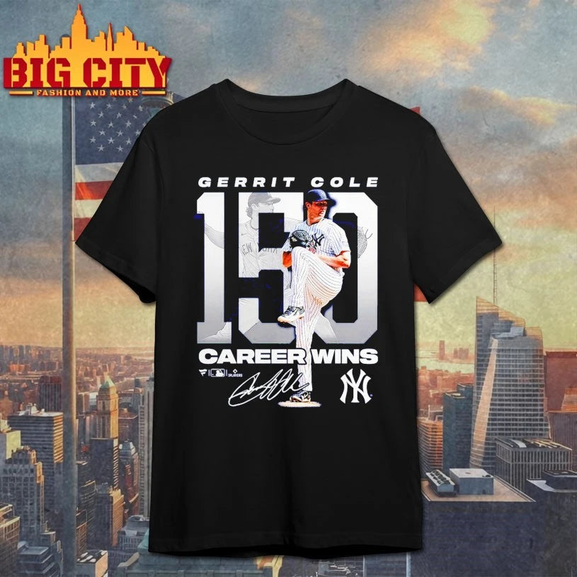 Gerrit Cole New York Yankees 150 Career Wins signature shirt