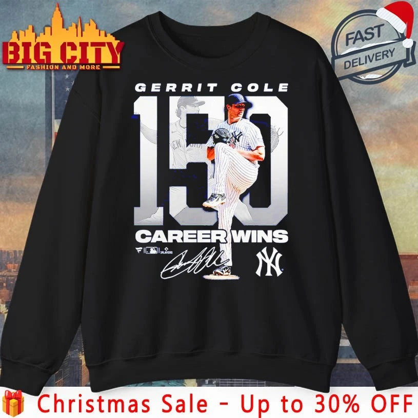 Gerrit Cole New York Yankees 150 Career Wins signature shirt