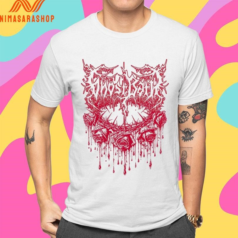 Ghost Bath Rose Thorn Illustration Shirts