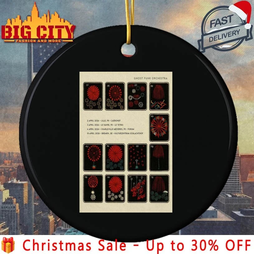 Ghost Funk Orchestra April Tour 2026 Poster shirt