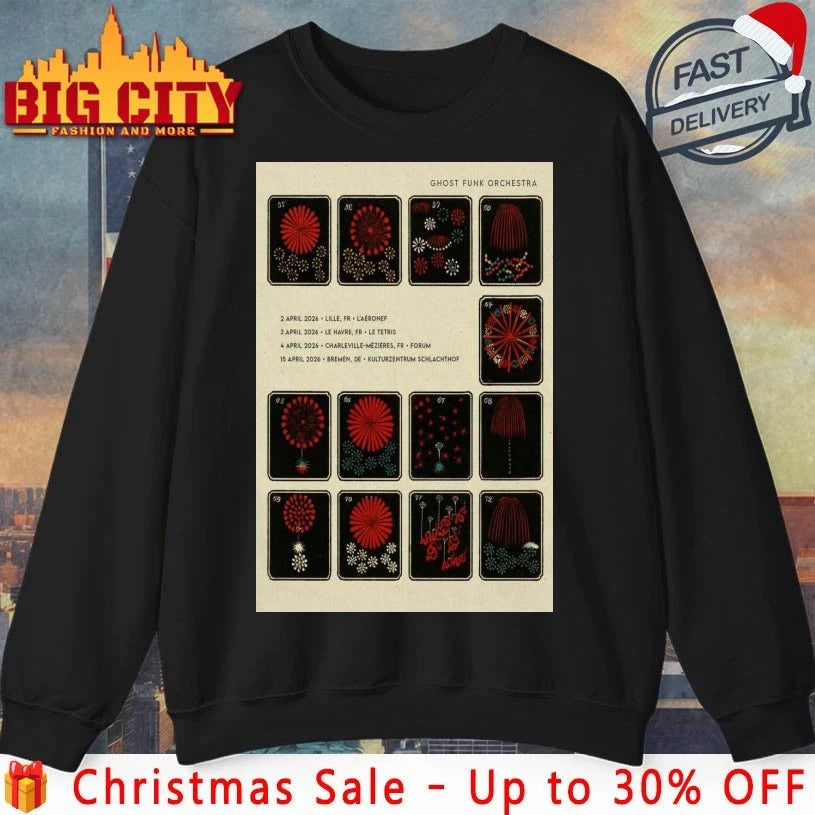Ghost Funk Orchestra April Tour 2026 Poster shirt