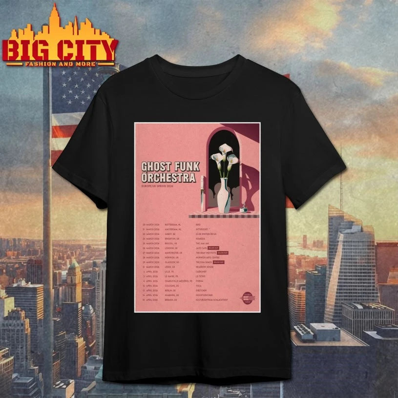 Ghost Funk Orchestra Europe and UK Spring 2026 Poster shirt