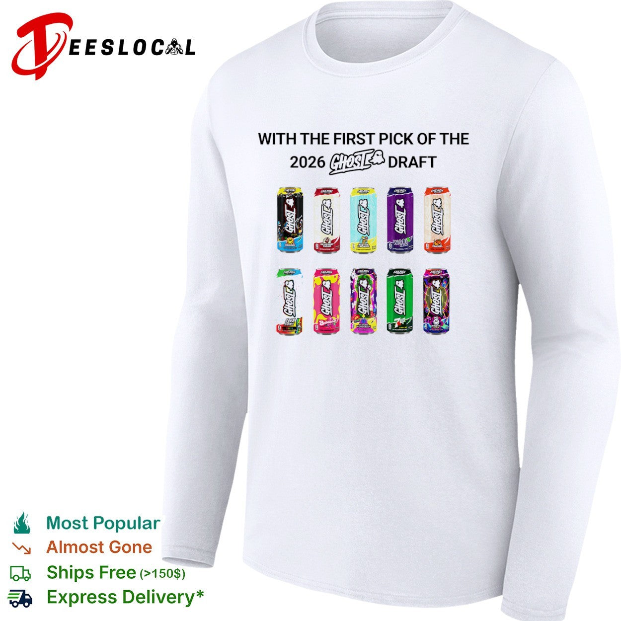 Ghost energy drink 2026 draft flavor variety shirt