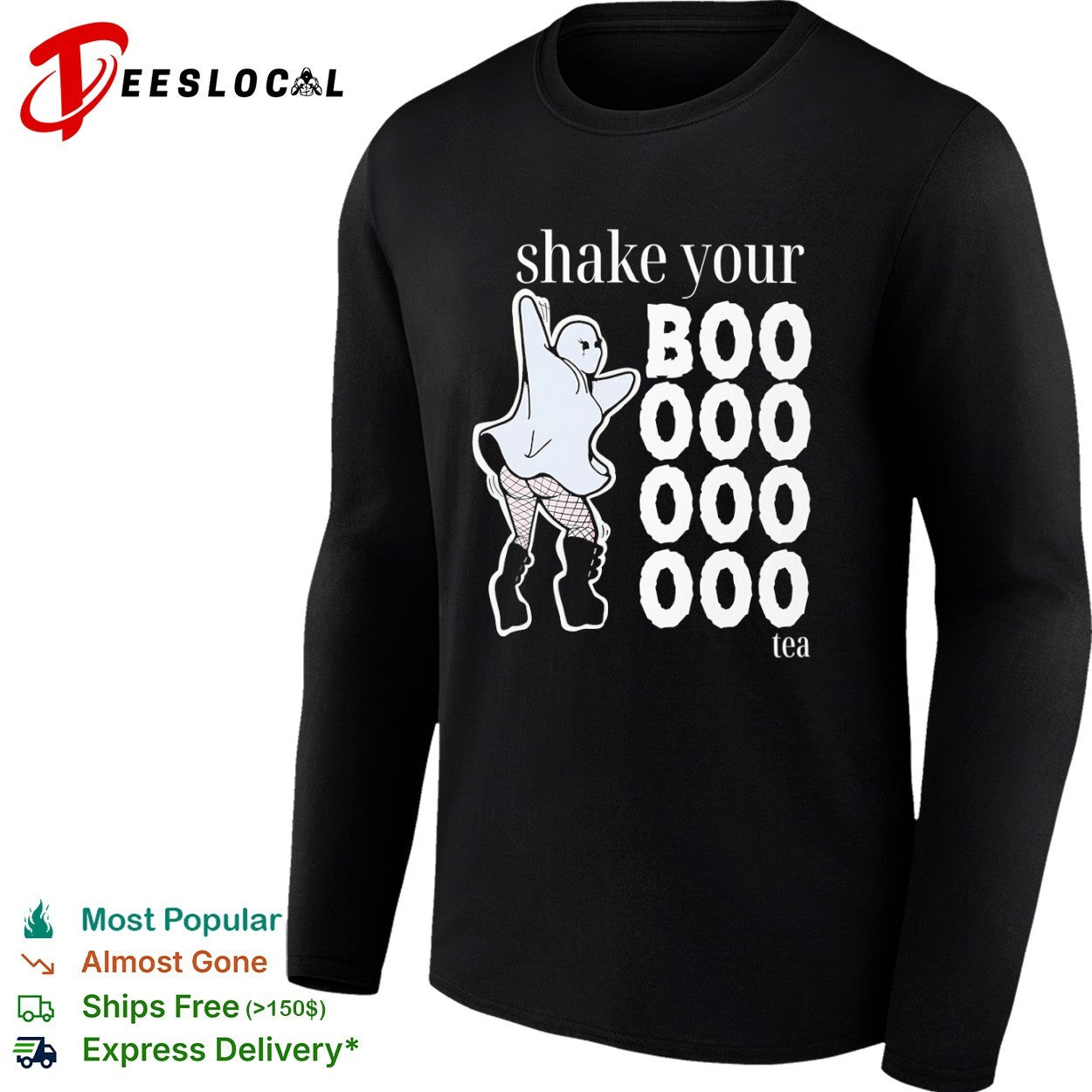 Ghost shake your boo boo boo tea dancing shirt