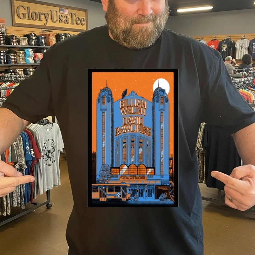 Gillian Welch, David Rawlings Feb 27 2026 Melbourne, Naarm Show Poster Shirt