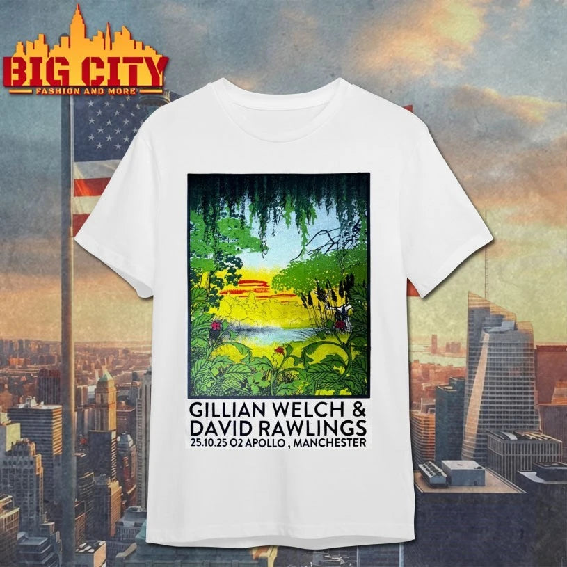 Gillian Welch With David Rawlings Manchester UK October 25 2025 Poster shirt