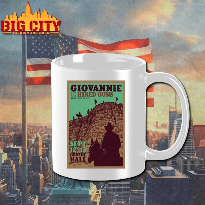 Giovannie &amp; The Hired Guns Sept 12-13 2025 Gruene Hall New Braunfels Texas Poster shirt