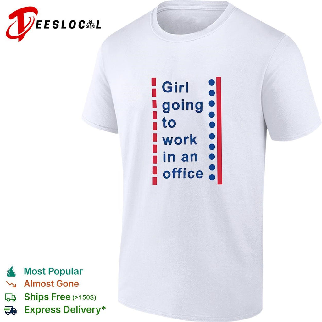 Girl going to work in an office shirt