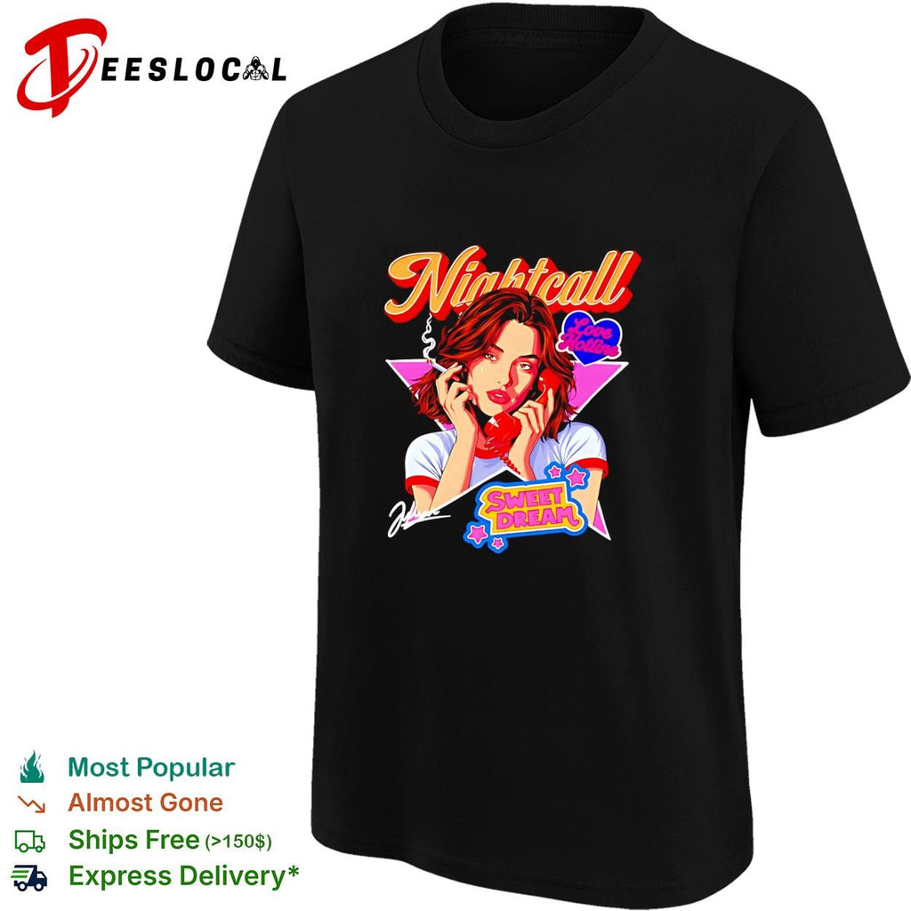 Girl nightcall love hotline sweet dream smoking shirt