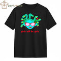 Girl will be girls Medusa head sunglasses cartoon shirt