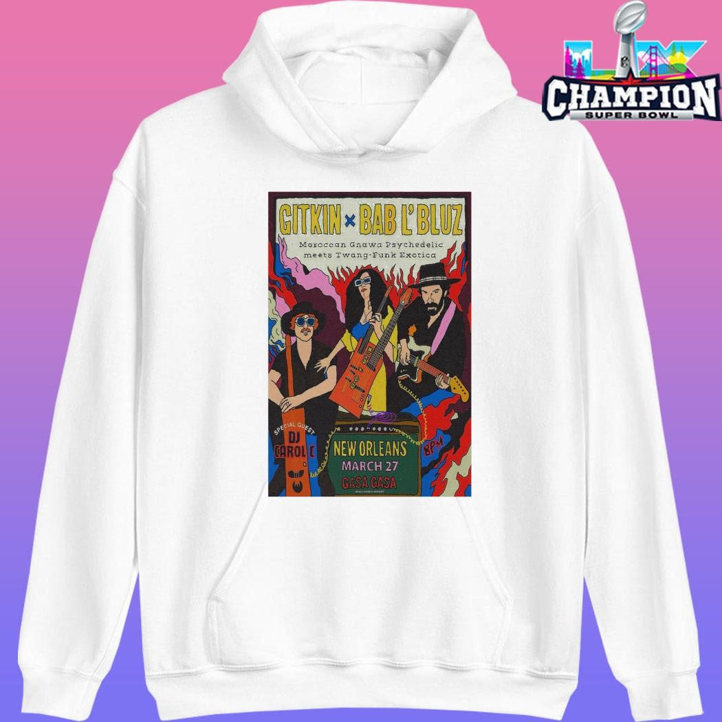 Gitkin And Bab L’bluz New Orleans 2026 March 27 Shirt