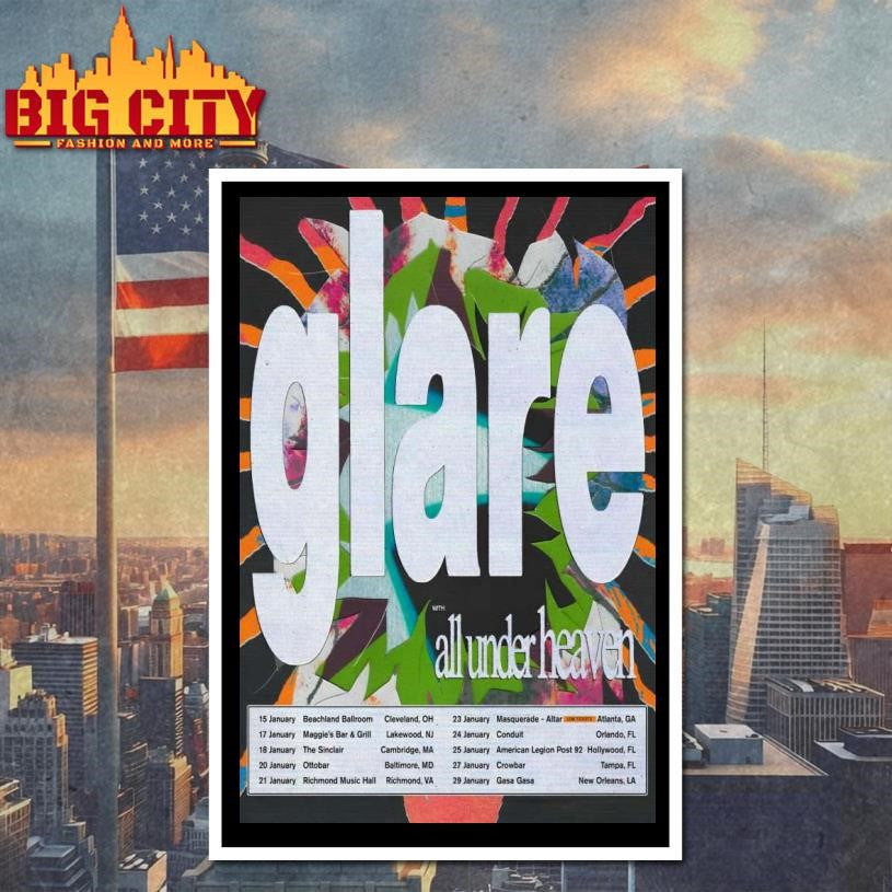 Official Glare January 2026 Tour Poster Shirt