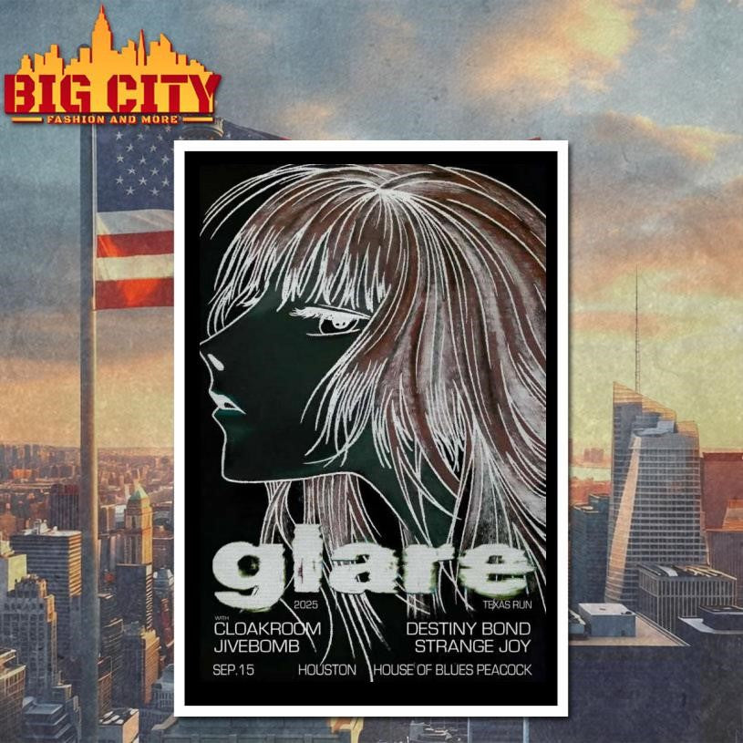 Glare The Bronze Peacock at House of Blues Houston TX Sept 15 2025 Poster shirt