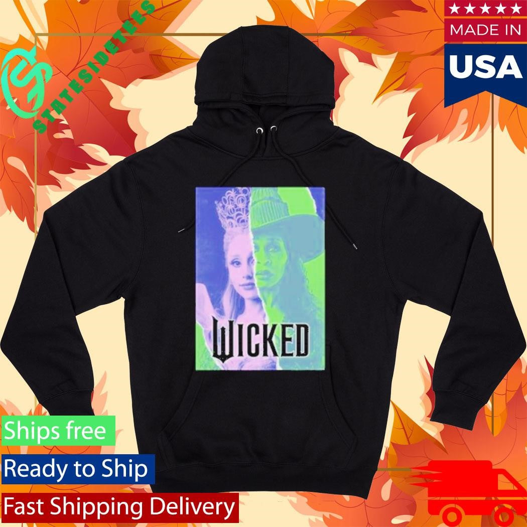 Glinda &amp; Elphaba Split Juniors Wicked Shirt
