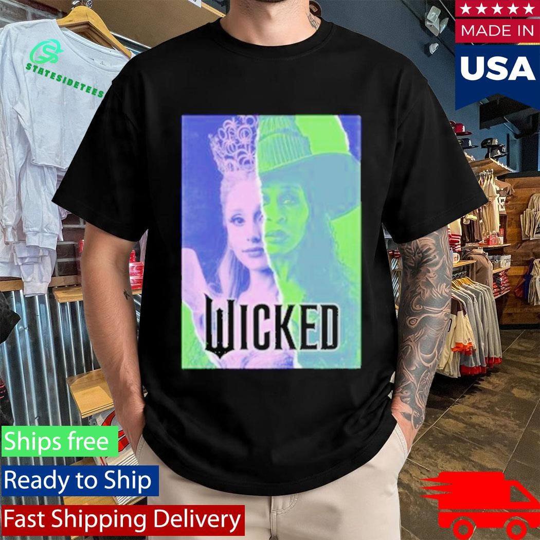 Glinda &amp; Elphaba Split Juniors Wicked Shirt