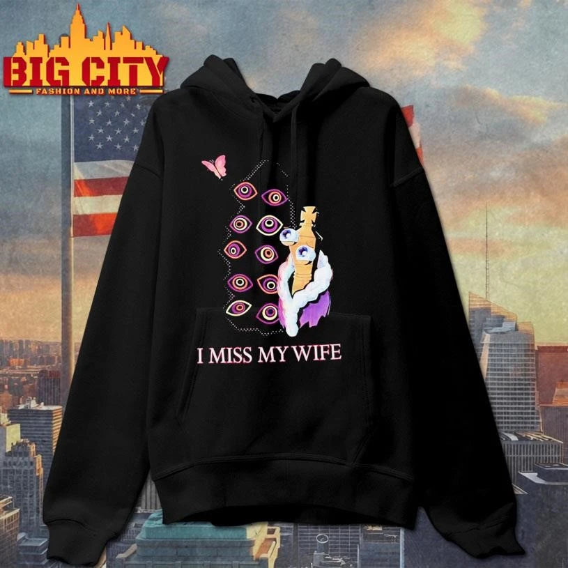 Glitch Productions I Miss My Wife Graphic Art Shirt