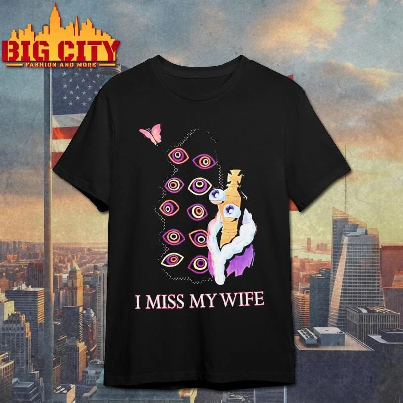 Glitch Productions I Miss My Wife Graphic Art Shirt