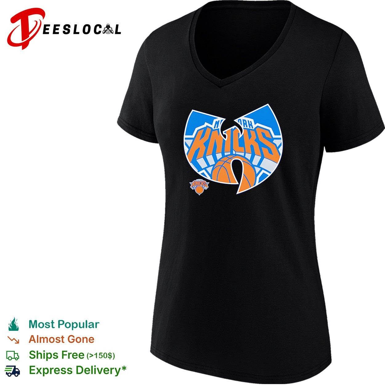 Globe emblem fan logo mashup New York Knicks design shirt