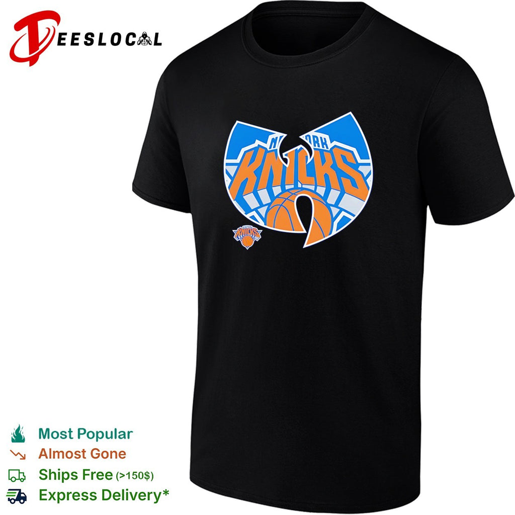 Globe emblem fan logo mashup New York Knicks design shirt
