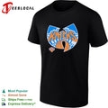 Globe emblem fan logo mashup New York Knicks design shirt