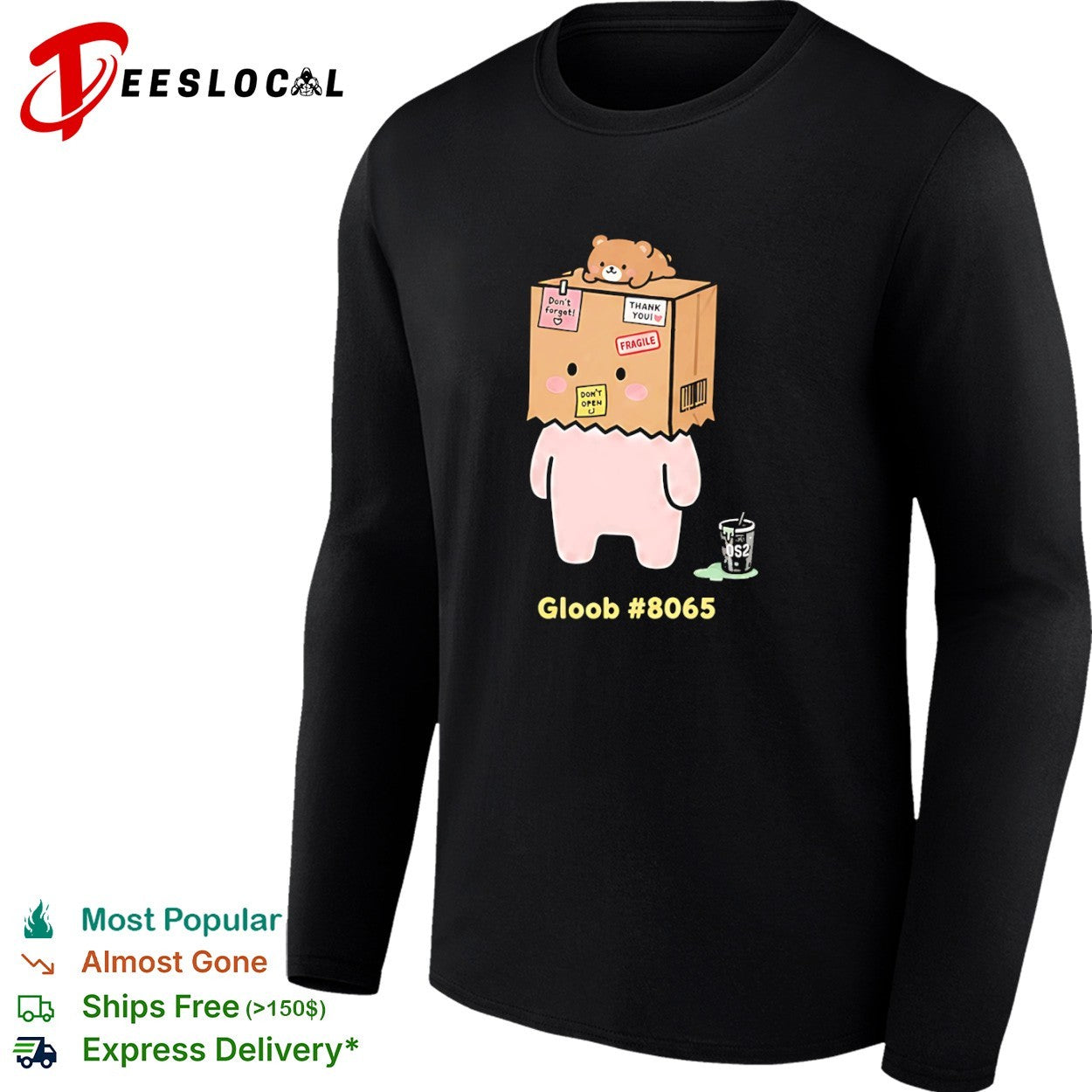 Gloob 8065 Don’t forget thank you fragile don’t open OS2 character shirt
