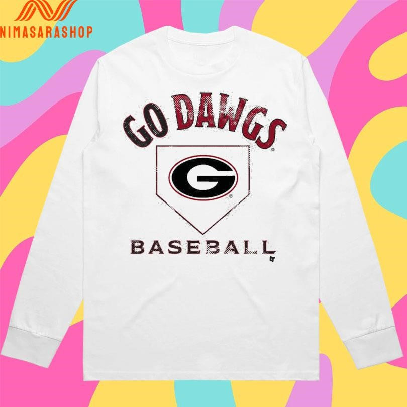 Go Dawgs Georgia Bulldogs Baseball Home Plate Shirts