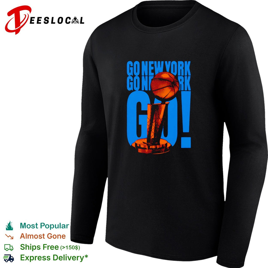 Go New York go trophy basketball bold poster shirt