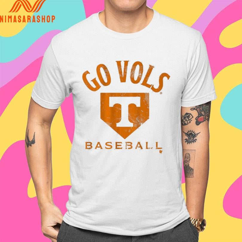Go Vols Tennessee Volunteers Baseball Home Plate Shirts
