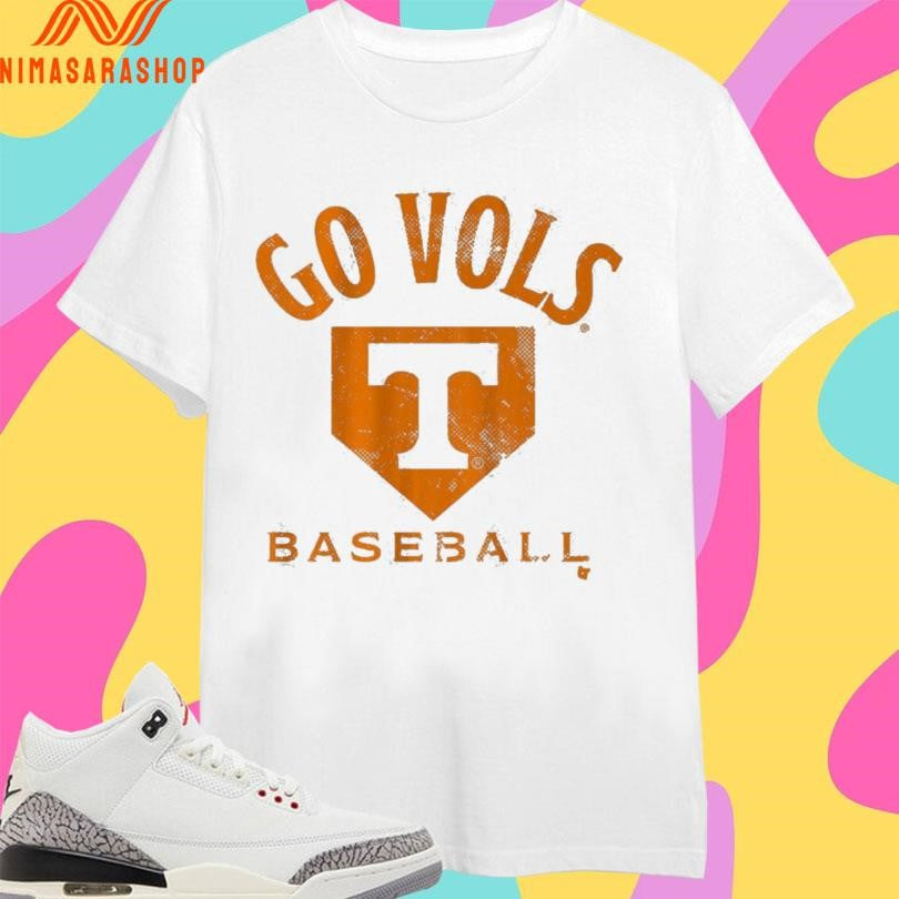 Go Vols Tennessee Volunteers Baseball Home Plate Shirts